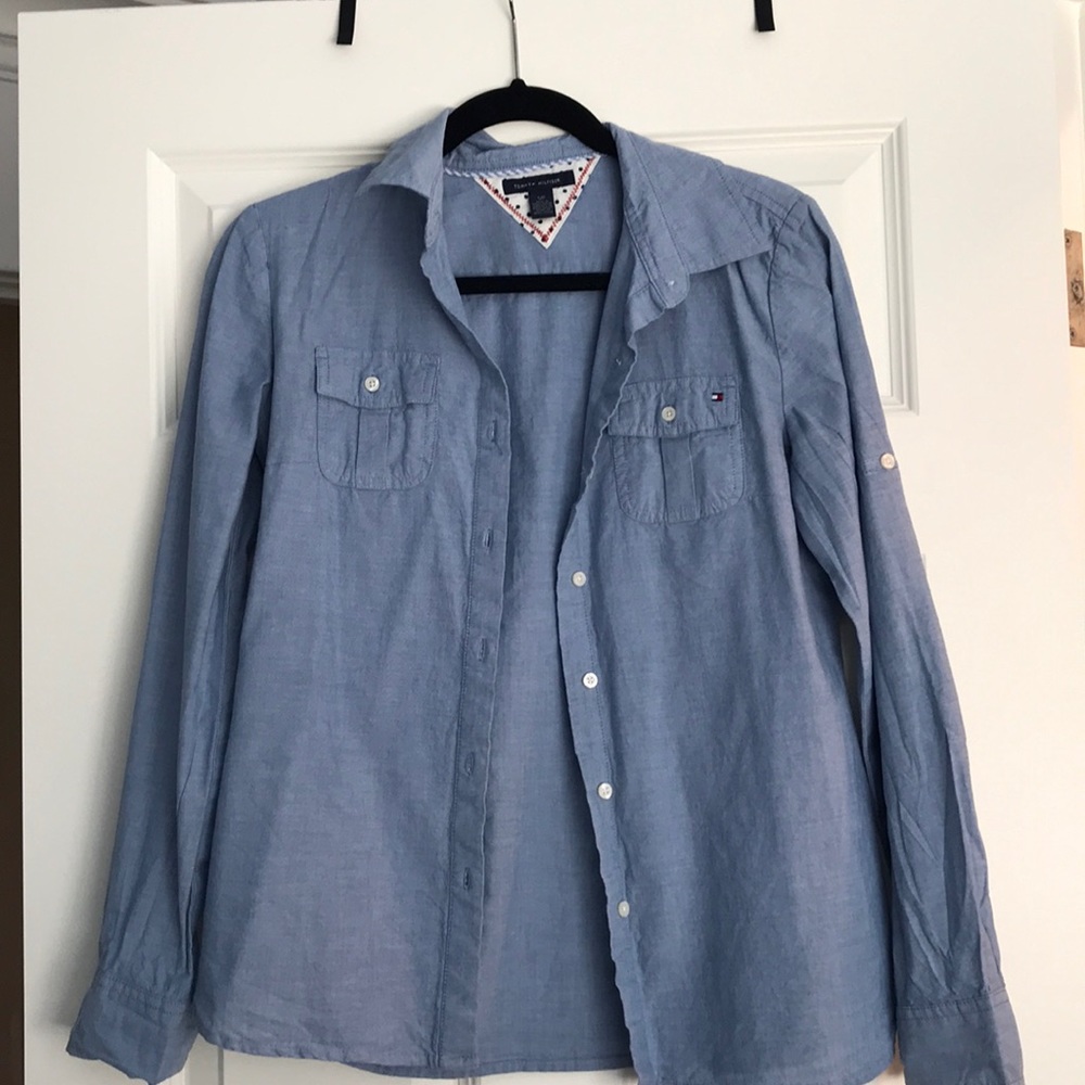 Tommy Hilfiger chambray button up shirt